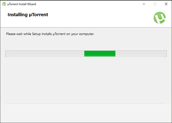 μTorrentインストール画面～インストール開始